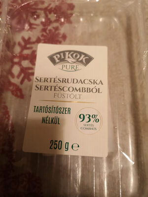 Sertésrudacska sertéscombból (füstölt)