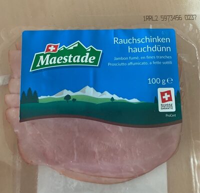 Jambon fumé, en fines tranches