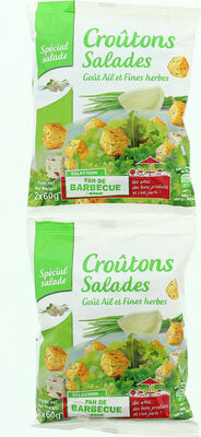 Croûtons salade goût ail et fines herbes