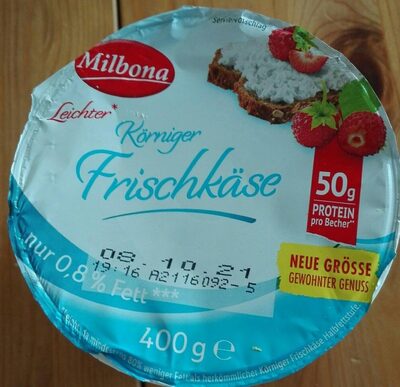 Leichter körniger Frischkäse