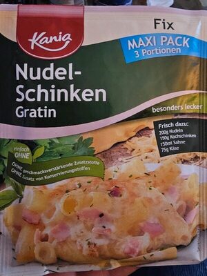 Nudel schinken Gratin