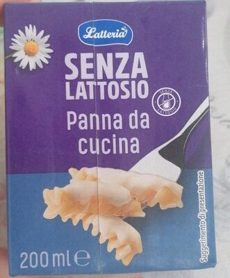 panna da cucina senza lattosio