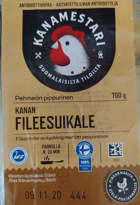 Pehmeän pippurinen kanan fileesuikale