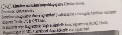 Kézműves marha hamburgerhús