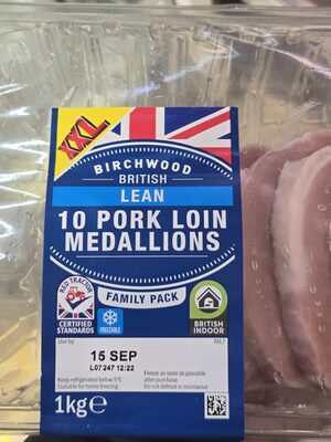 10 Pork loin medallions