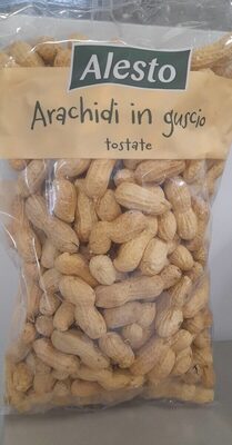 Arachidi in guscio tostate