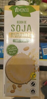 Bebida de soja sabor vainilla