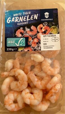Fisch White Tiger Garnelen gekocht