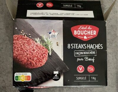 Steaks hachés pur boeuf façon bouchère