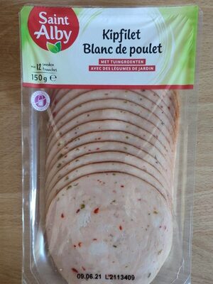 Blanc de poulet avec légumes de jardin