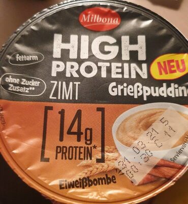 High-Protein-Grießpudding - Zimt
