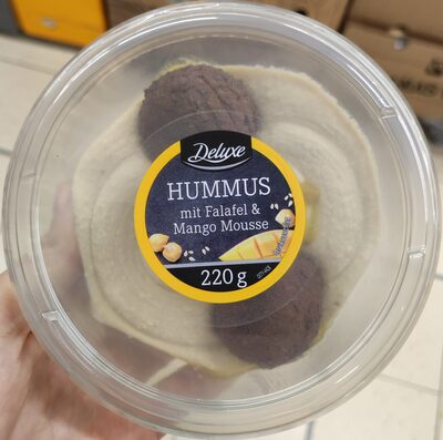 Hummus mit falafel & mango mousse