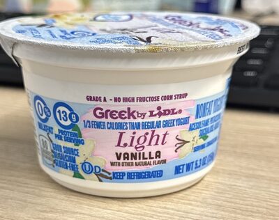 Light Vanilla Nonfat Yogurt