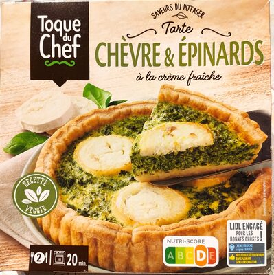 Tarte Chèvre et Épinards