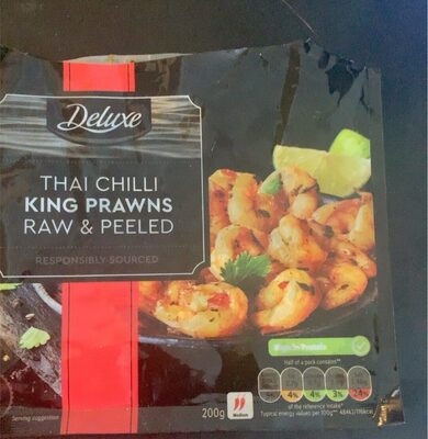 Deluxe thai chilli king prawns