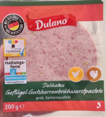 Geflügel-Gutsherrenbrühwurstpastete, grob