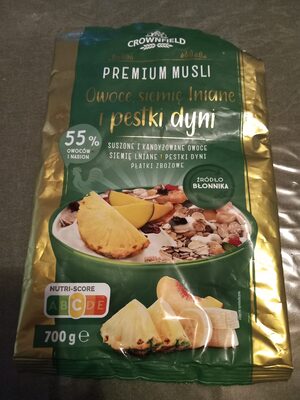 Premium Musli Owoce, Siemię Lniane i Pestki Dyni