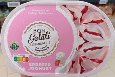 Premium-Eis Erdbeer-Joghurt