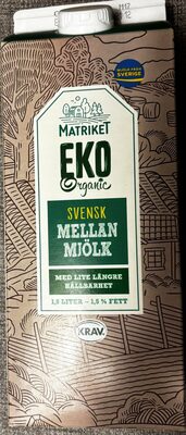 Svensk Mellan Mjölk ECO Organic