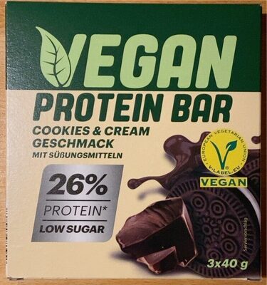 Vegan Protein Bar Cookies & Cream Geschmack