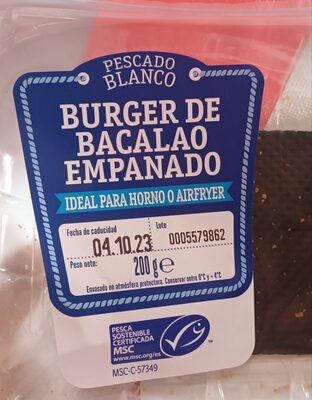 Burger de Bacalao Empanado