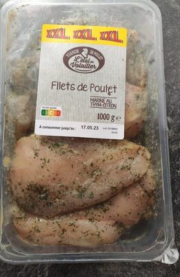 Filets de poulet mariné au thym-citron