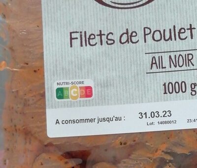 Filets de poulet marinés ail noir
