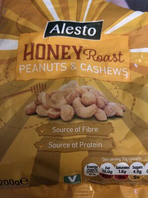 honey roast peanuts and cashews