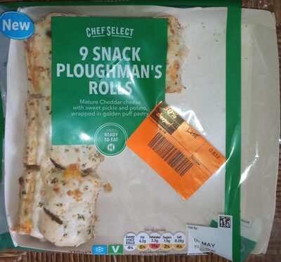9 snack ploughman's rolls