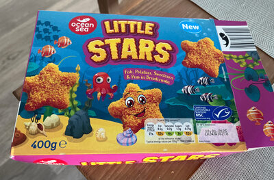 Little Stars (fish, potatoes, sweetcorn & peas in breadcrumbs)