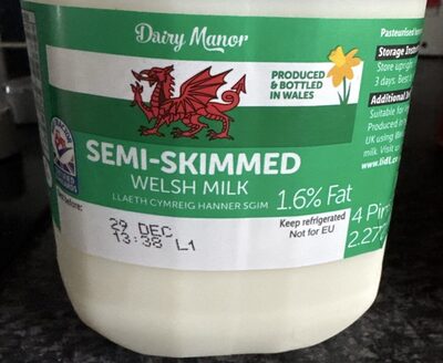 SEMI-SKIMMED WELSH MILK