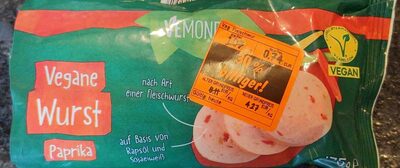 Vegane Wurst Paprika