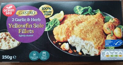 Garlic & Herb Yellowfin Sole Fillets