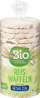 Reiswaffeln mit Sesam gesalzen