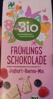 Frühlings-Schokolade Joghurt-Beeren-Mix