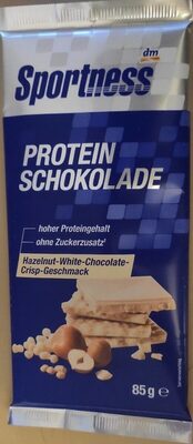 Protein Schokolade (Hazelnut- White- Chocolate- Crisp)