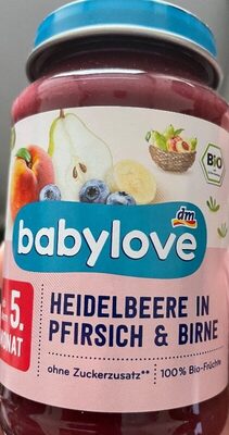 Heidelbeere in Pfirsich & Birne (ab 5. Monat)