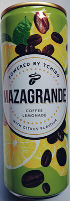 Napój gazowany, bezalkoholowy z ekstraktem z kawy o smaku cytrynowym