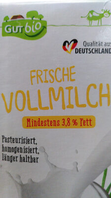 Frische Bio-Vollmilch, 3,8% Fett