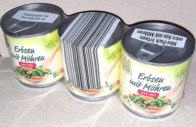 Erbsen mit Möhren, klei