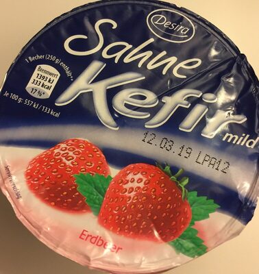 Sahne-Kefir mild Erdbeer