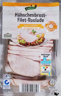ALDI Güldenhof Huhn Hähnchenbrust-Filet-Roulade, gegart & gebraten 150g