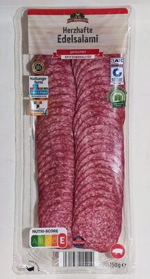 Herzhafte Edelsalami, geräuchert