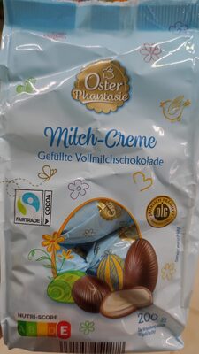 Gefüllte Vollmilchschokoladen-Eier - Milch-Creme