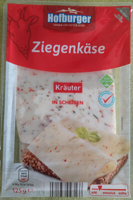 Ziegenkäse in Scheiben - Paprika-Kräuter