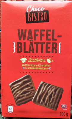 Waffelblätter Zartbitter