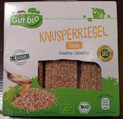 Bio-Knusperriegel - Sesam