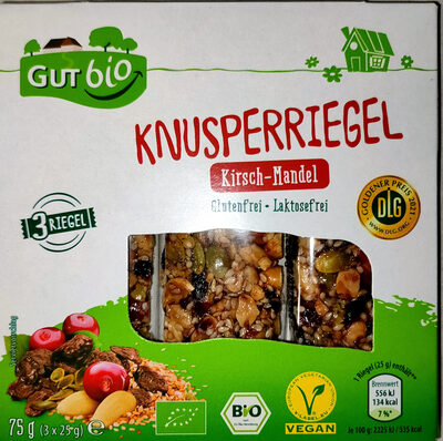 Knusperriegel Kirsch-Mandel