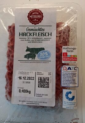 Gemischtes Hackfleisch zum Braten, 30% fettreduziert