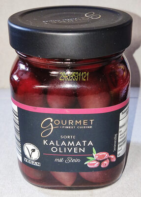 Kalamataoliven mit Stein